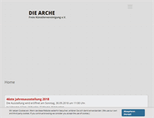 Tablet Screenshot of kuenstlerarche.de